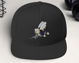 Snapback Seabee Veteran Ball cap, Unisex Military cover, Can Do Cap, Men's dad hat, women's ballcap, eo, em, bu, sw, ut, ce, ea, scws, vet
