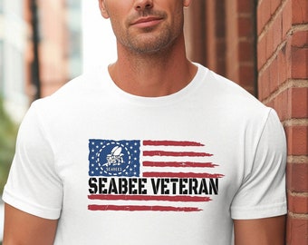 Seabee Veteran T-Shirt: Unisex Military Graphic Tee