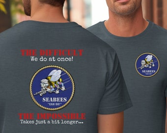 Seabee Veteran T-Shirt: Unisex Military Graphic Tee