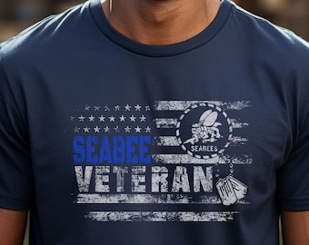 Seabee Veteran T-Shirt: Unisex Military Graphic Tee