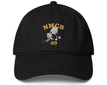 NMCB 40 Low-profile Seabee veteran baseball cap