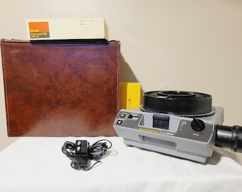 Kodak Ektagraphic III A Karussell Dia-Projektor Bundle Hülle Objektiv getestet