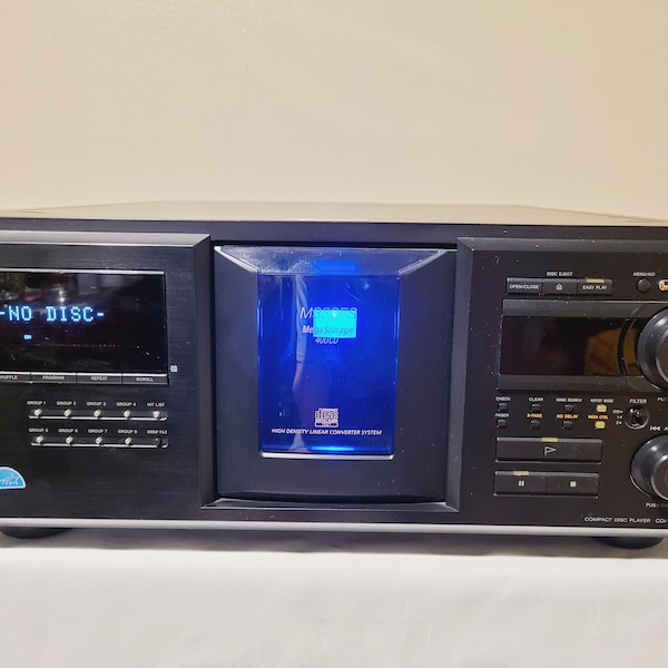 Sony CDP-M333ES Mega Storage 400 Compact Disc Player Serviced Fully Functional