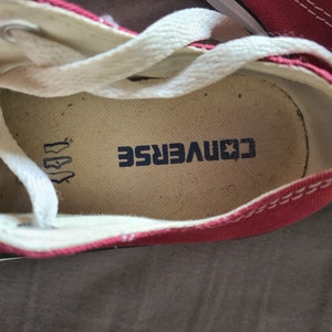 Converse Rote Low Top Canvas Sneakers Retro Schuhe Unisex M9691 Größe 36,5 Bild 10