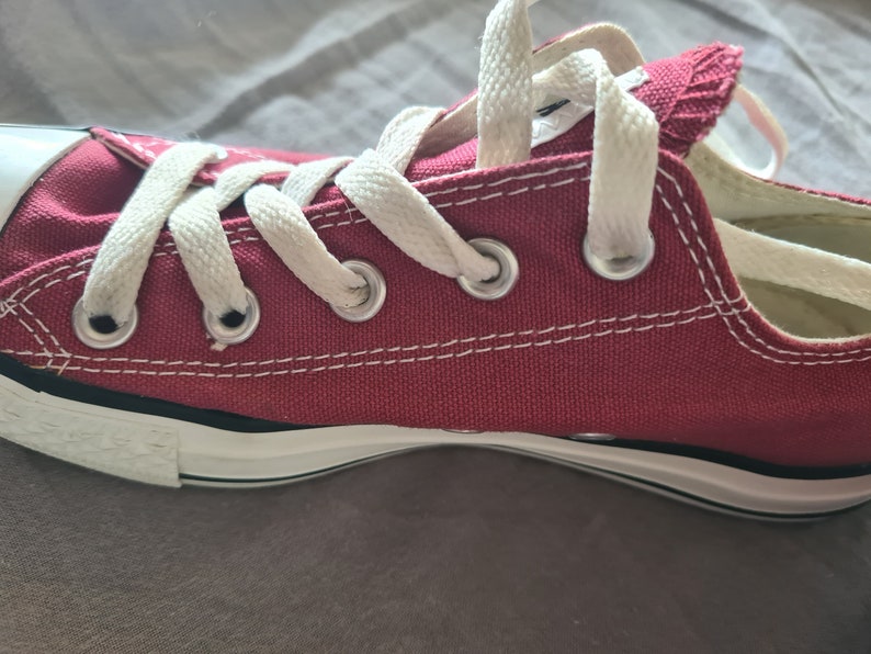 Converse Rote Low Top Canvas Sneakers Retro Schuhe Unisex M9691 Größe 36,5 Bild 5