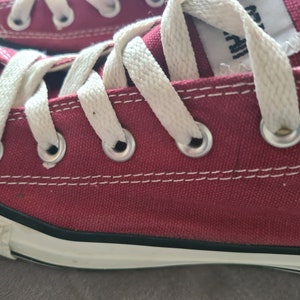 Converse Rote Low Top Canvas Sneakers Retro Schuhe Unisex M9691 Größe 36,5 Bild 4