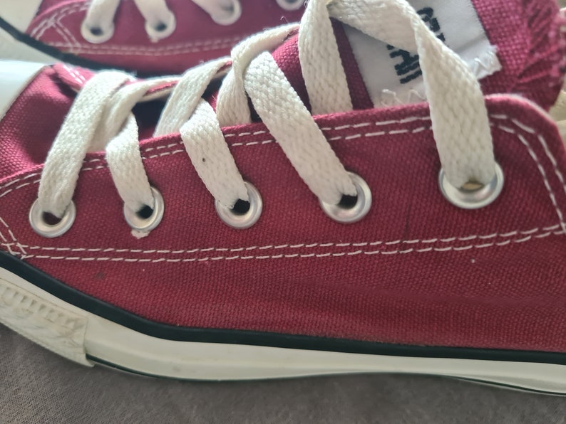 Converse Rote Low Top Canvas Sneakers Retro Schuhe Unisex M9691 Größe 36,5 Bild 4