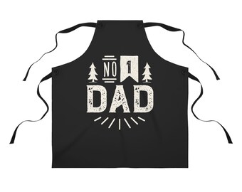 Nummer #1 Papa Schürze | Grill- und Küchenschürze zum Vatertag, Geburtstag oder als Geschenk