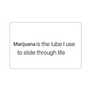 marijuana funny sticker