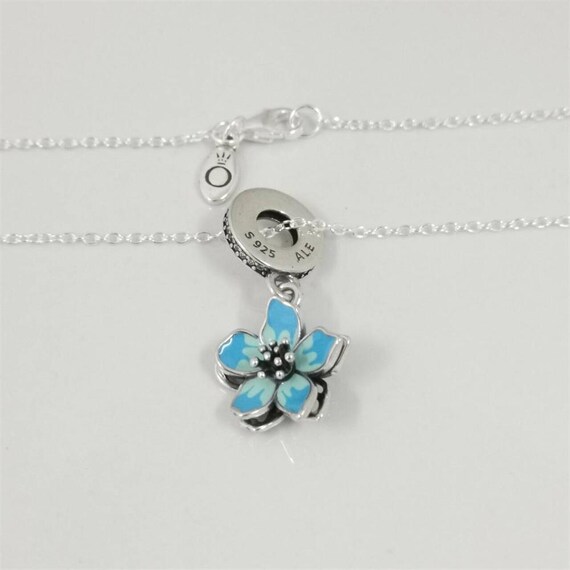 Pandora Cherry Blossom Charm Necklace Set 45cm