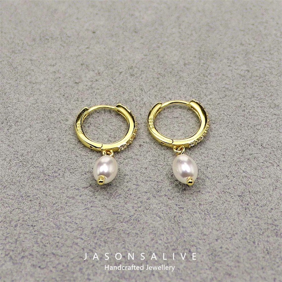 SILVER925 PEARL HOOP EARRINGS /シルバー/ピアス Tiffany HardWear Pearl Hoop Earrings in Sterling Silver