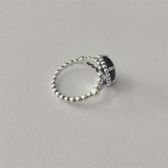 HOT Sterling Silver Ring Pandora Black Spirit Ring Pandora Ring
