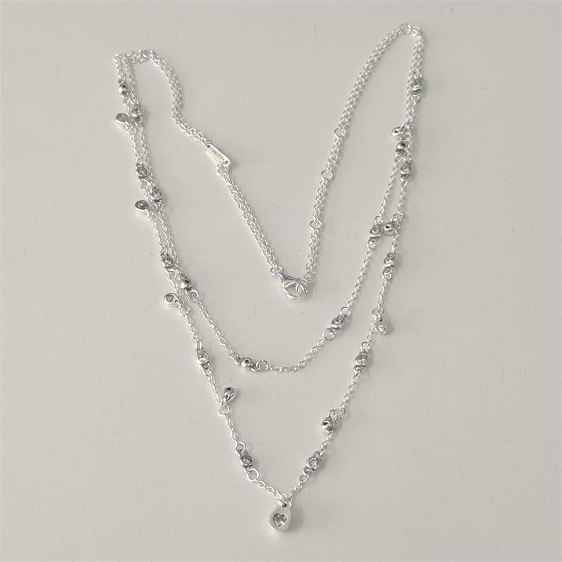 Pandora Silver Necklace Chandelier Droplets