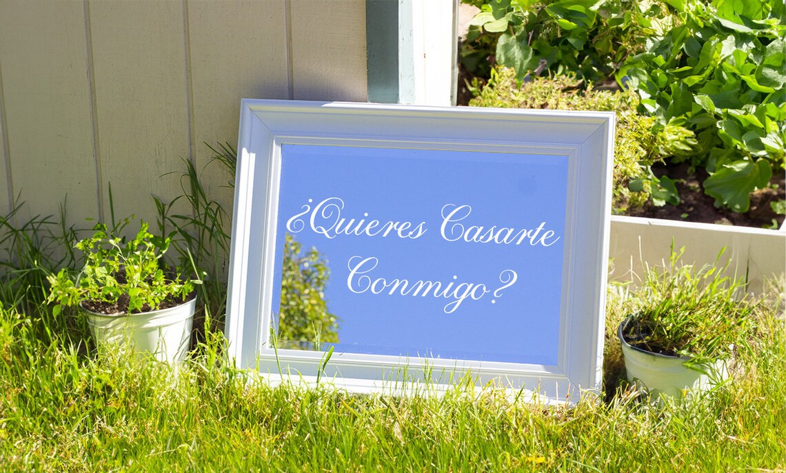 Quieres Casarte Conmigo En Inglés www.etsy.com