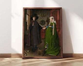 Arnolfini Portrait | Framed Print | Jan van Eyck, 1434 | Medieval Art, Renaissance Art, Oil Painting Print