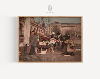Market Square in Krakow, Poland (1915) | Krakow Wall Art, Market Square Print, Vintage Photo Print, Poland Poster | Gallery Print