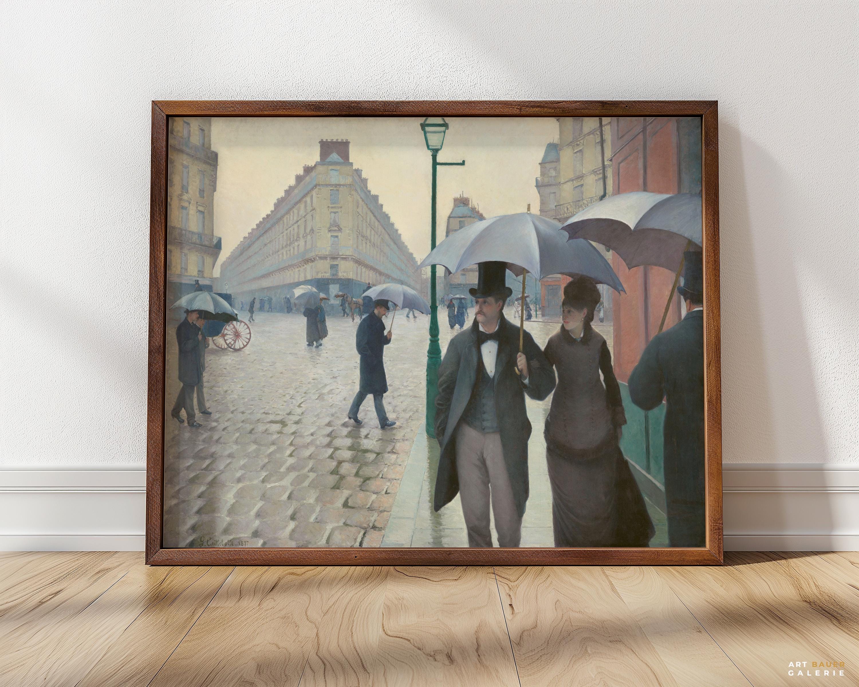Paris Street; Rainy Day | Caillebotte, 1877 | Impressionist Art