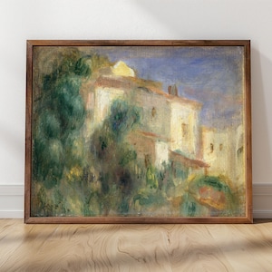 Auguste Renoir, Maison de la Poste | Framed Renoir Print, Beachhouse Decor, Framed Giclee Print, Framed Fine Art (1907)