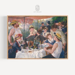 Luncheon of the Boating Party, Auguste Renoir | Vintage Poster, Renoir Wall Art, French Home Decor, Oil Painting Print | Gallery Print