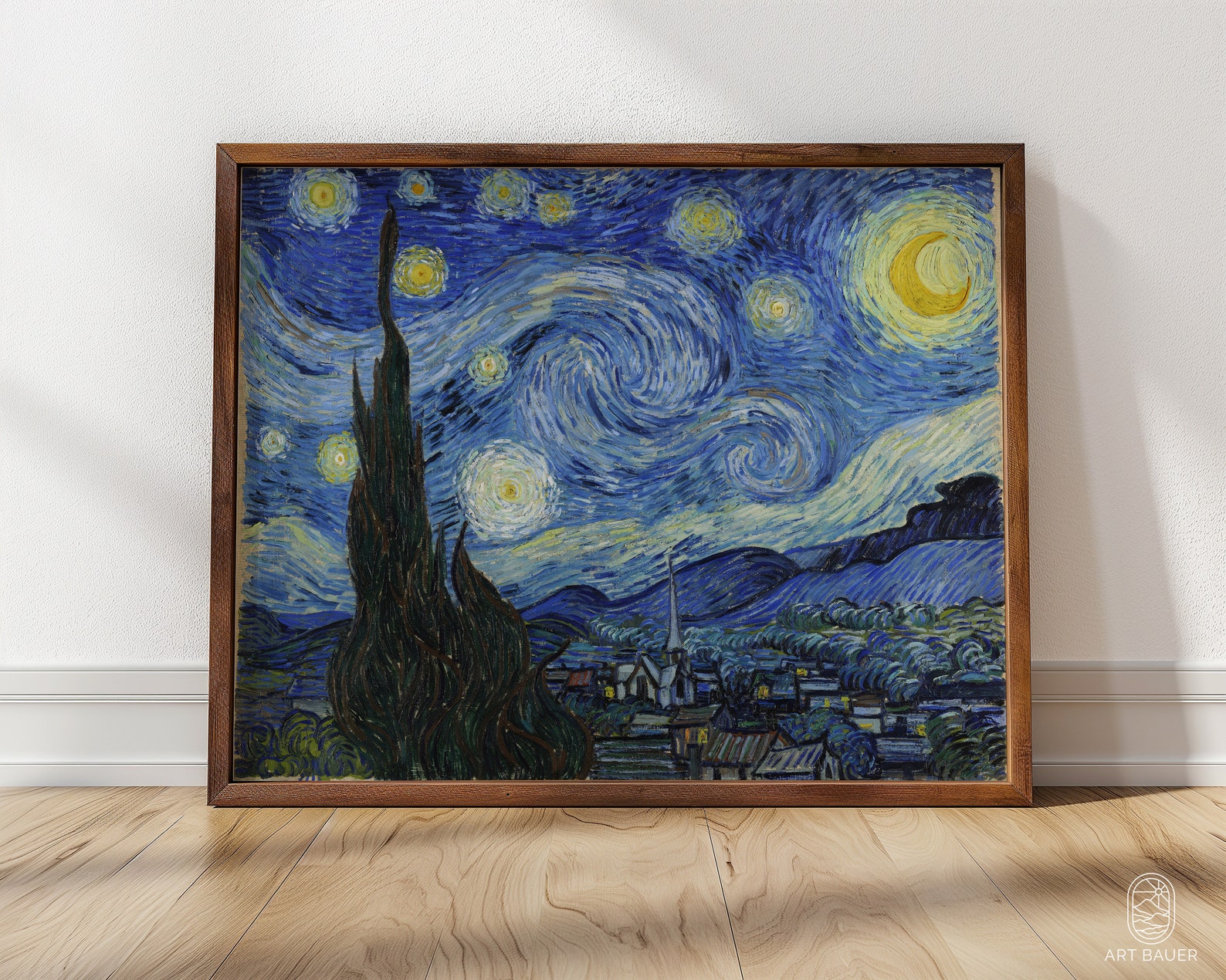 The Starry Night, Vincent Van Gogh | Celestial Art Print, Starry Night ...