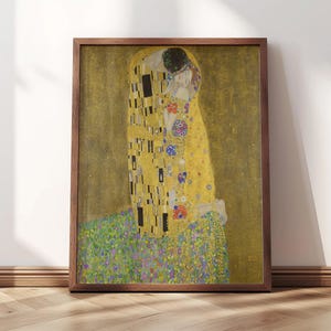 The Kiss | Framed Print | Gustav Klimt, 1908 | Luxury Art, Gold Art, Art Nouveau, Modern Art, Klimt The Kiss