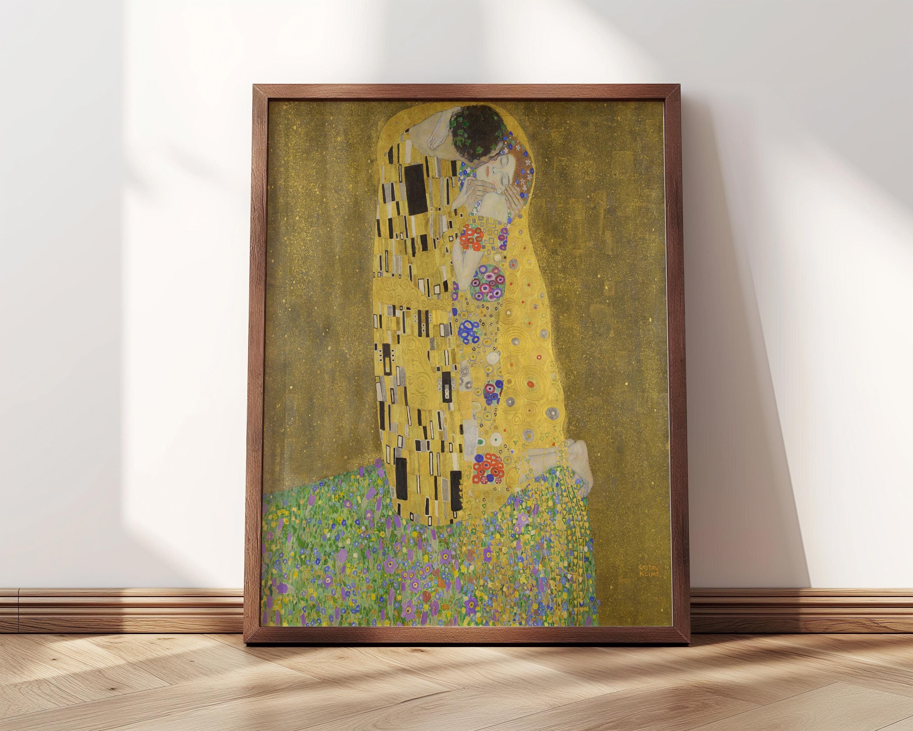 The Kiss | Framed Print | Gustav Klimt, 1908 | Luxury Art, Gold