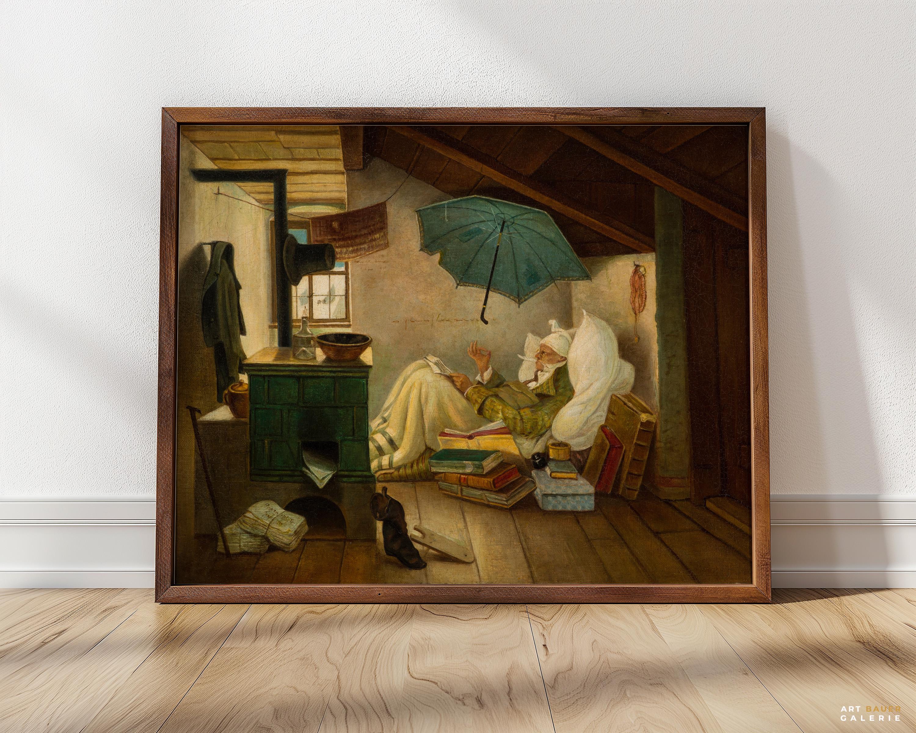FIRST PLANNING 貧乏神封印仕候アート作品 貧しい詩人 | カール・シュピッツヴェーク、1839 | 貧しい詩人のアート
