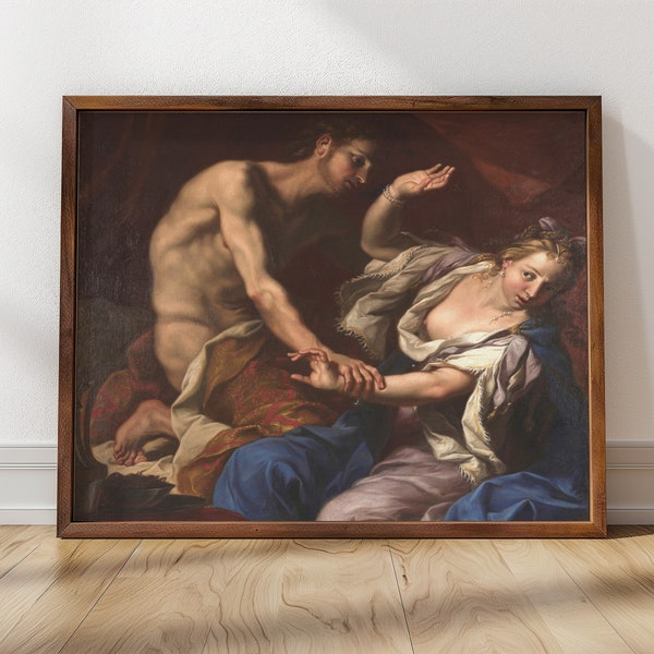 Amnon and Tamar, Guercino | Biblical Art, Italian Baroque Painting, Baroque Art, Historical Artwork (1650)