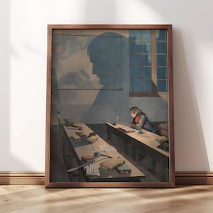 Unge Napoleon Bonaparte i Brienne | Inramat tryck | Job, 1780 | Napoleonillustration, franskt konsttryck, Napoleonporträtt