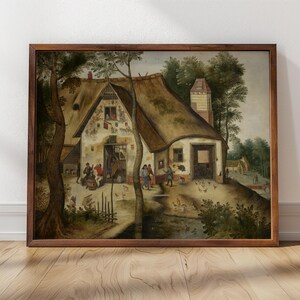 St. Michael&#39;s Tavern | Framed Print | Pieter Brueghel the Younger, 1625 | Brueghel Art Print, Flemish Painter, Dutch Golden Age