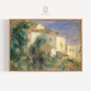 Maison de la Poste, Auguste Renoir / Cartel vintage de Renoir, Impresión de arte costero, Arte de pared Renoir, Impresión Giclee, Decoración de pared (1907)