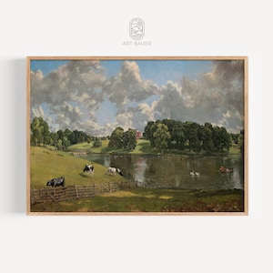 John Constable, Wivenhoe-Park | Landschaftsmalerei, Constable Art, Cotswolds-Dekor, Bauernhausdekor, Kuhmalerei (1816) | Galerie Druck