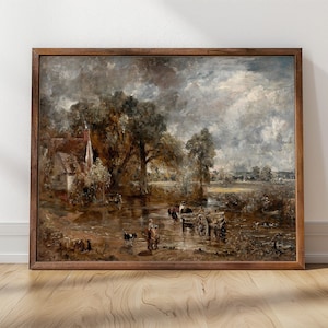 Heu Wain, John Constable (1821) | Cottagecore, Cottage Dekor, Cotswolds Vibes, Constable Art, gerahmtes Constable Gemälde
