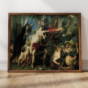Peter Paul Rubens, Consequences of War (1638) | War Art, Rich Color,  Framed Art, Baroque Artwork, Rubens Painting