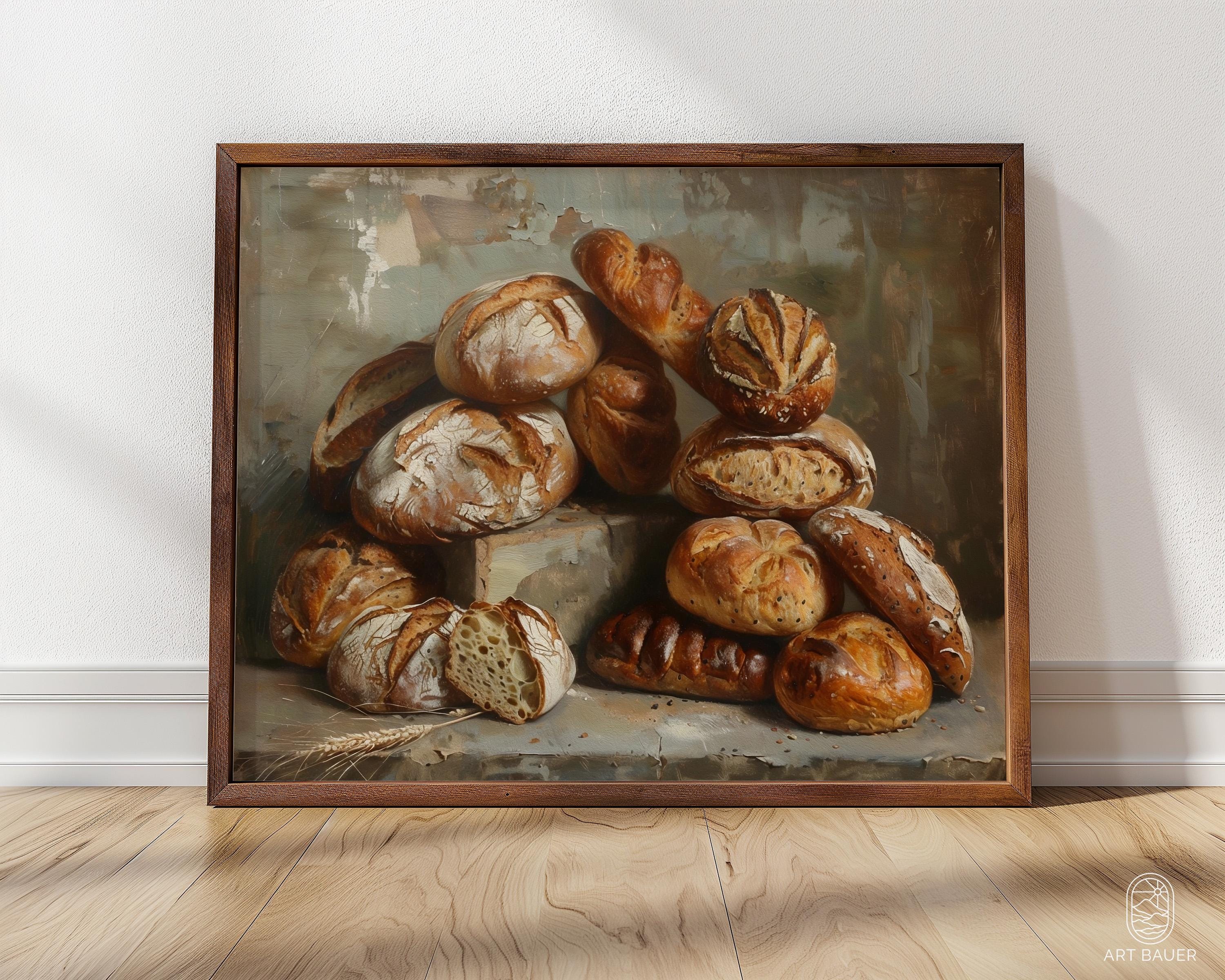 Bread Variety | Framed Print | Bread Art Print, Gourmet Bakery