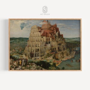 Tower of Babel | Pieter Bruegel the Elder, 1563 | Renaissance Masterpiece, Museum Quality Art, Babel Art Print | Gallery Print