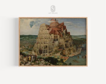 Tower of Babel | Pieter Bruegel the Elder, 1563 | Renaissance Masterpiece, Museum Quality Art, Babel Art Print | Gallery Print