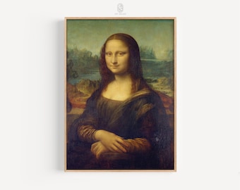 Mona Lisa | Leonardo da Vinci, 1517 | Iconic Art, Renaissance Art, Famous Art, Italian Art, Masterpiece Painting | Gallery Print