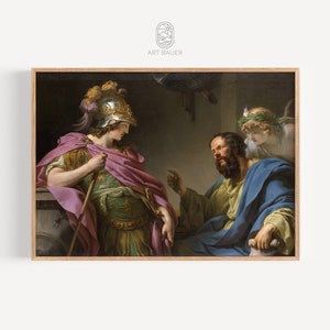 Socrates leert Alcibiades (1776) | Oud-Grieks kunstwerk, Grieks decor, Socrates-filosofie, Griekse filosoof | Galerijafdruk