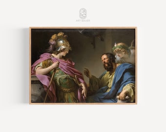 Sócrates enseñando a Alcibíades (1776) / Arte griego antiguo, Decoración griega, Filosofía de Sócrates, Filósofo griego / Impresión de galería
