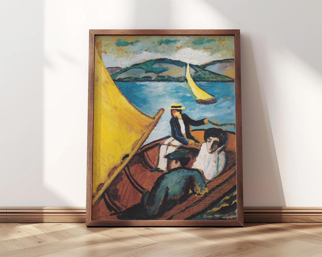 Fotomural de August Macke. Vista desde el Tegernsee
