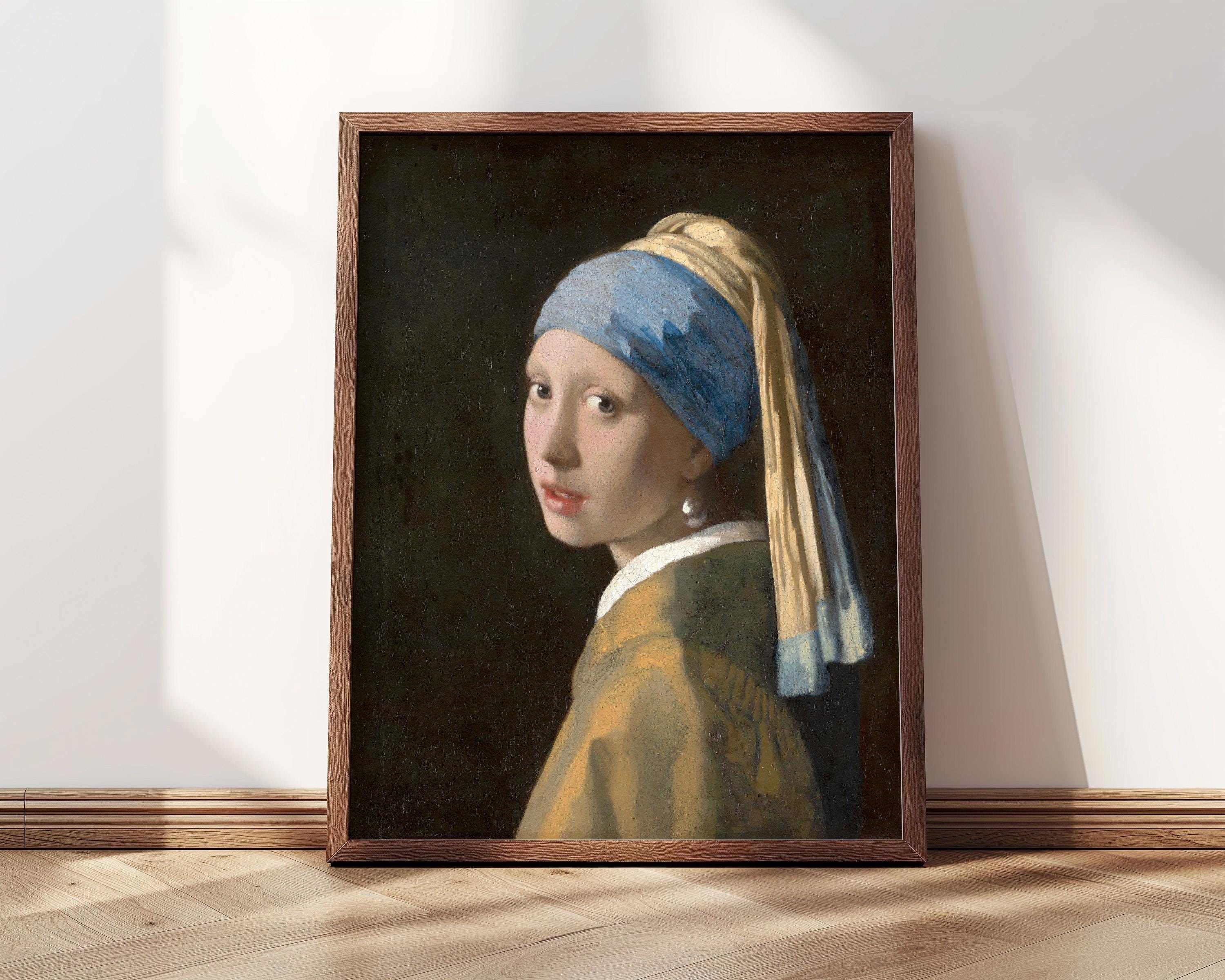 真珠の耳飾りの少女 | 額入りプリント | ヨハネス・フェルメール、1665
