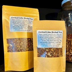 Cortisol Calm Organic Herbal Tea – Caffeine Free Botanical Blend for Daily Balance