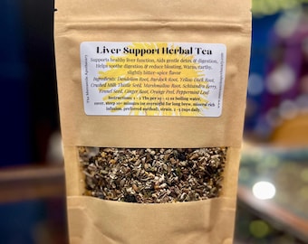 Organic Liver Support Herbal Tea Blend – Dandelion, Burdock, Milk Thistle, Schisandra