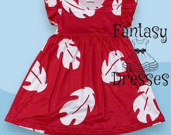 Lilo Red Girl Dress Lilo and Stitch Dress