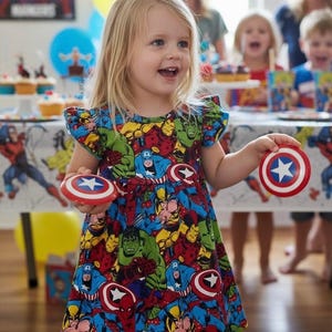 Avengers Girl Dress Superhero Girl