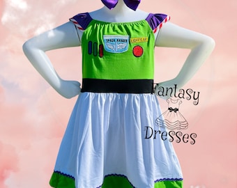 Buzz Dress and Bow Space Ranger Dress