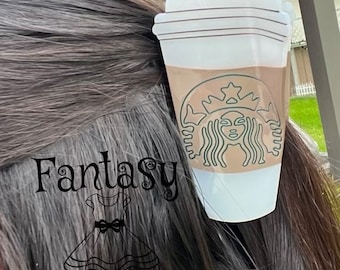 My Favorite Coffee Cup Hair Claw Clip