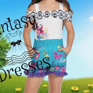 Mirabel Encanto Girl Romper  Enchantment Family Girl Outfit