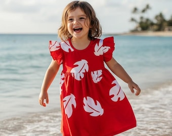 lilo red dress fabric Lilo Red Girl Dress Lilo and Stitch Dress